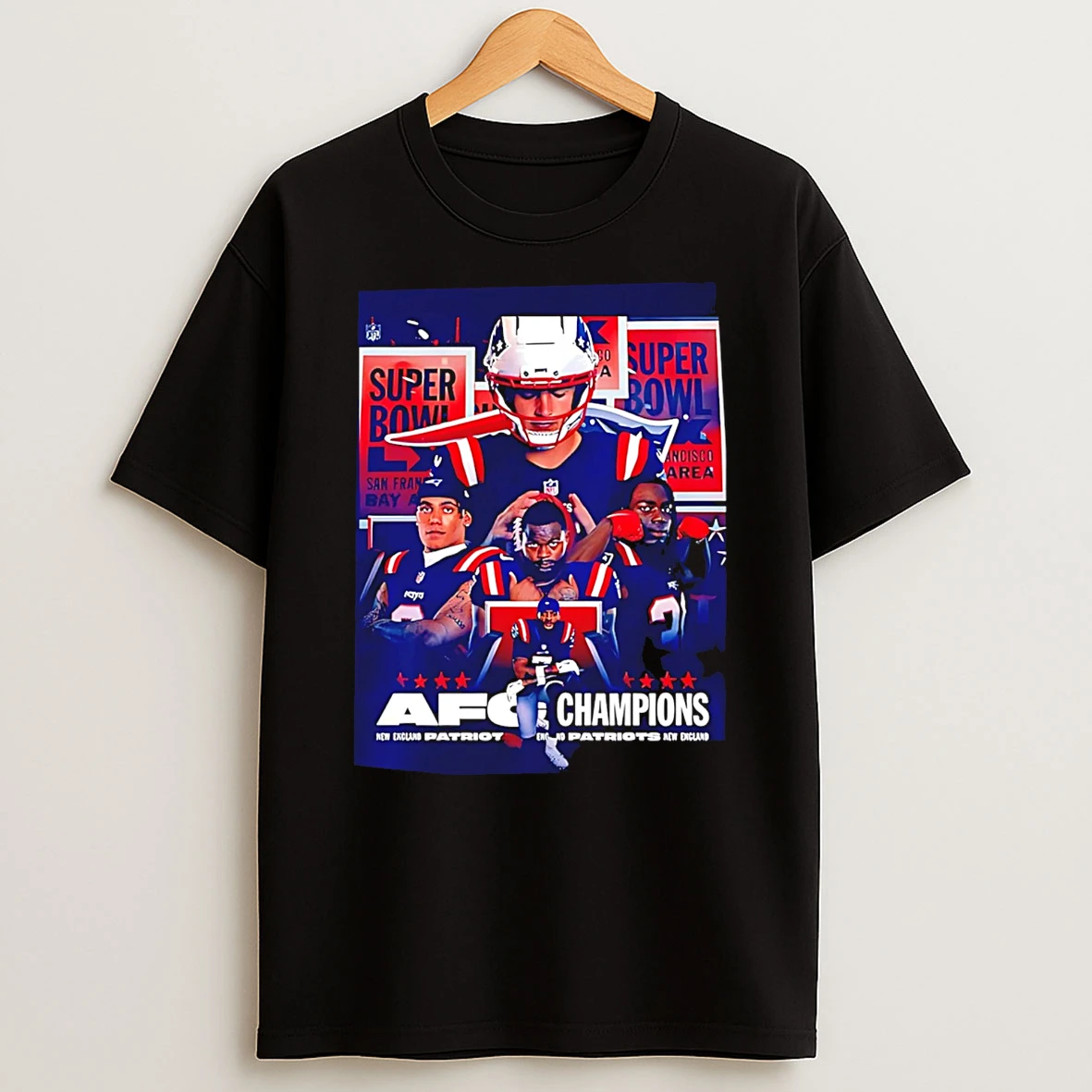 New England Patriots Afc Champions 2026 Super Bowl 12th Time T Shirt