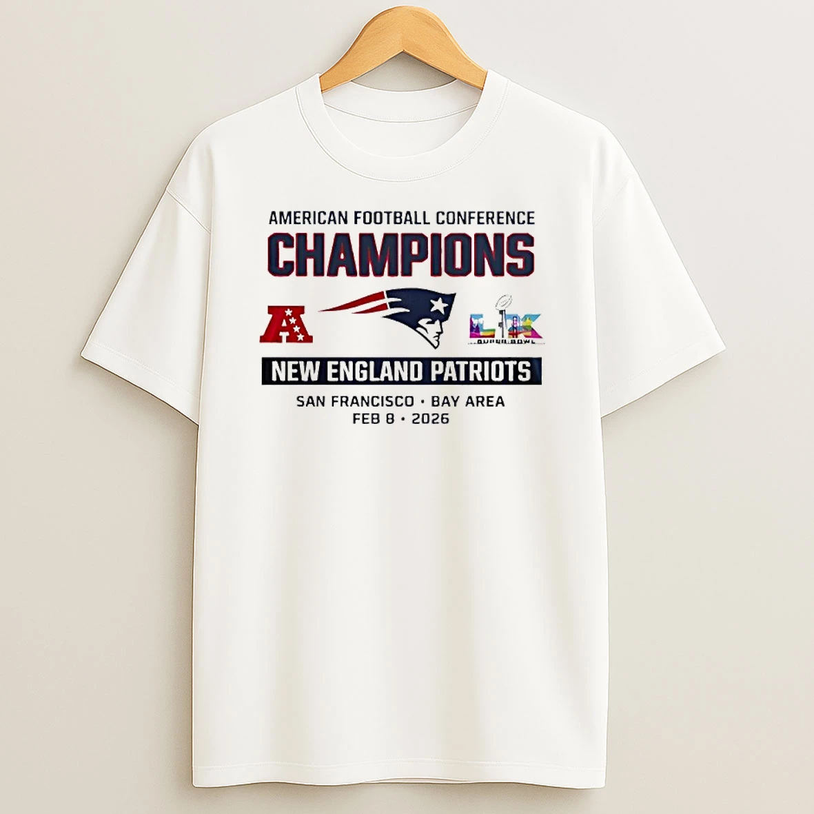 New England Patriots American Football Conference 12 Time Afc Champions T Shirt