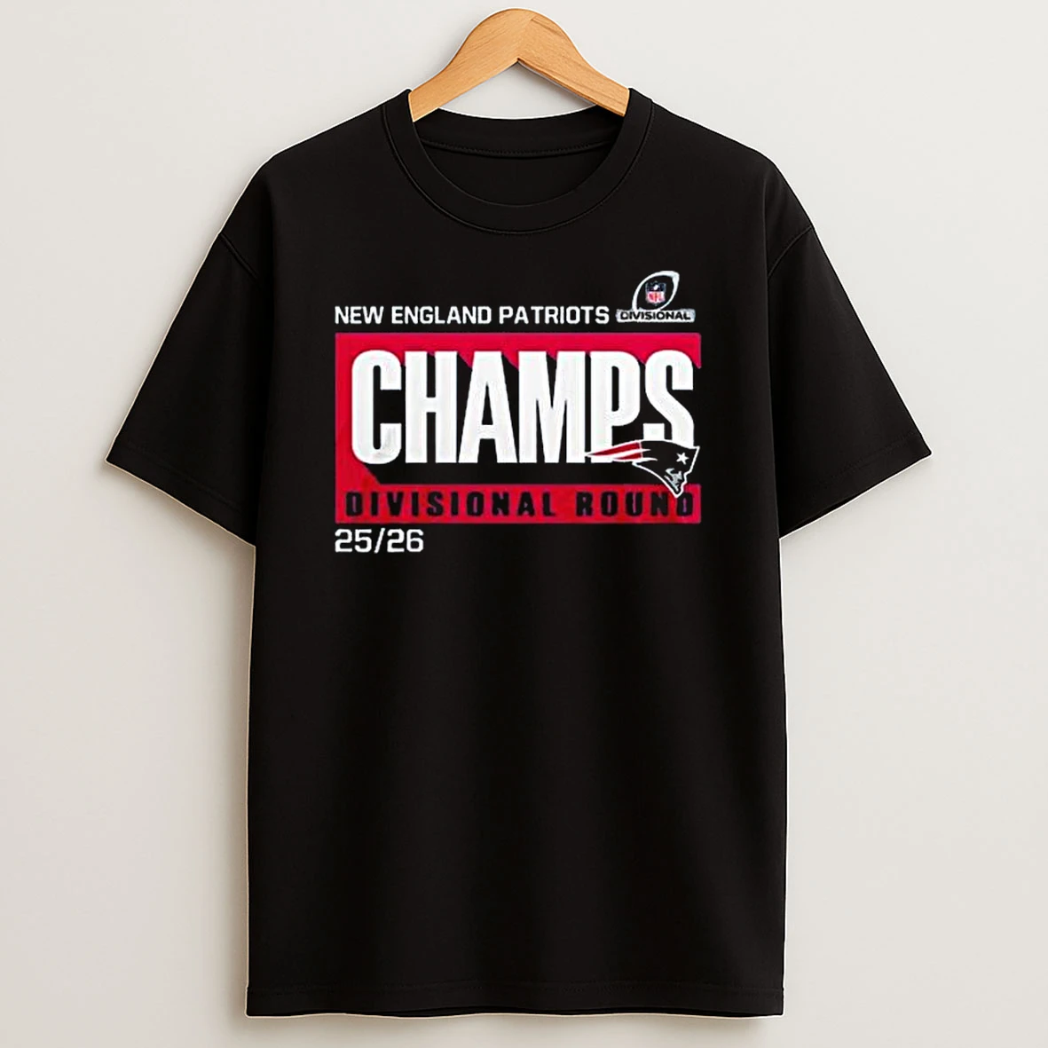 New England Patriots Champs Divisional Round 2025 26 T Shirt