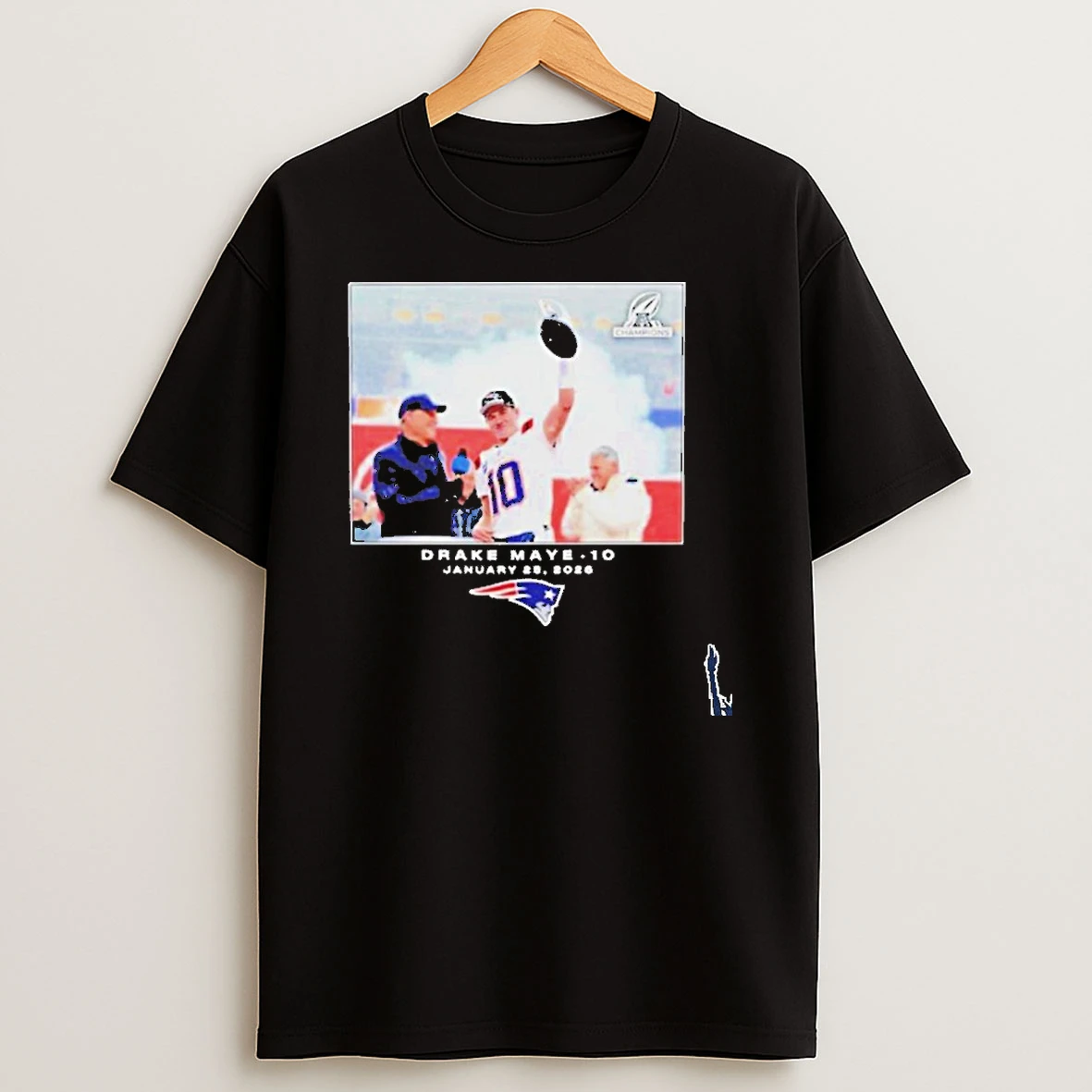 New England Patriots Drake Maye Nfl 2026 Photo T Shirt
