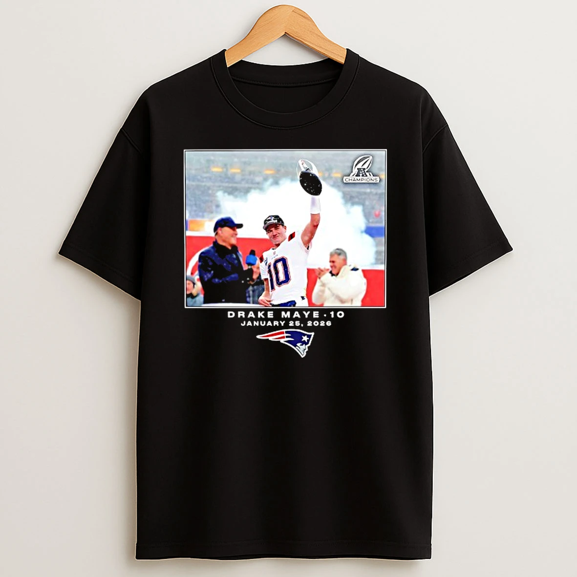 New England Patriots Drake Maye Nfl Flash Features Week 21 T Shirt