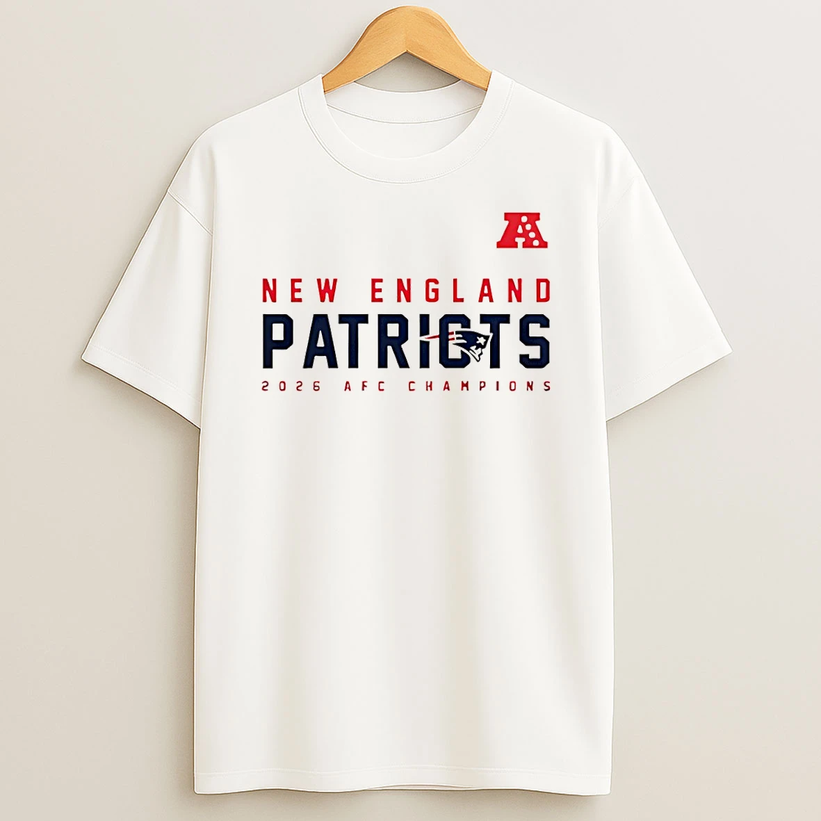 New England Patriots Football 2026 Afc Championship National Football League Logo T Shirt