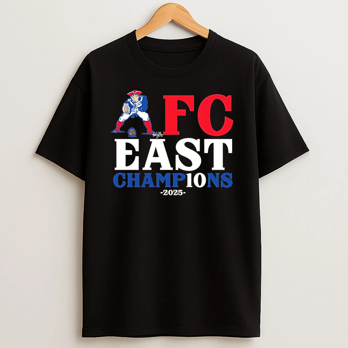New England Patriots Football Afc East Champions 2025 T Shirt