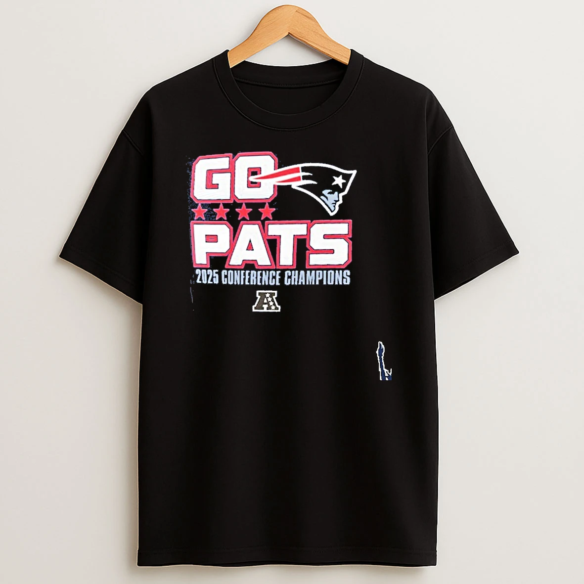 New England Patriots Go Pats 2025 Afc Champions T Shirt