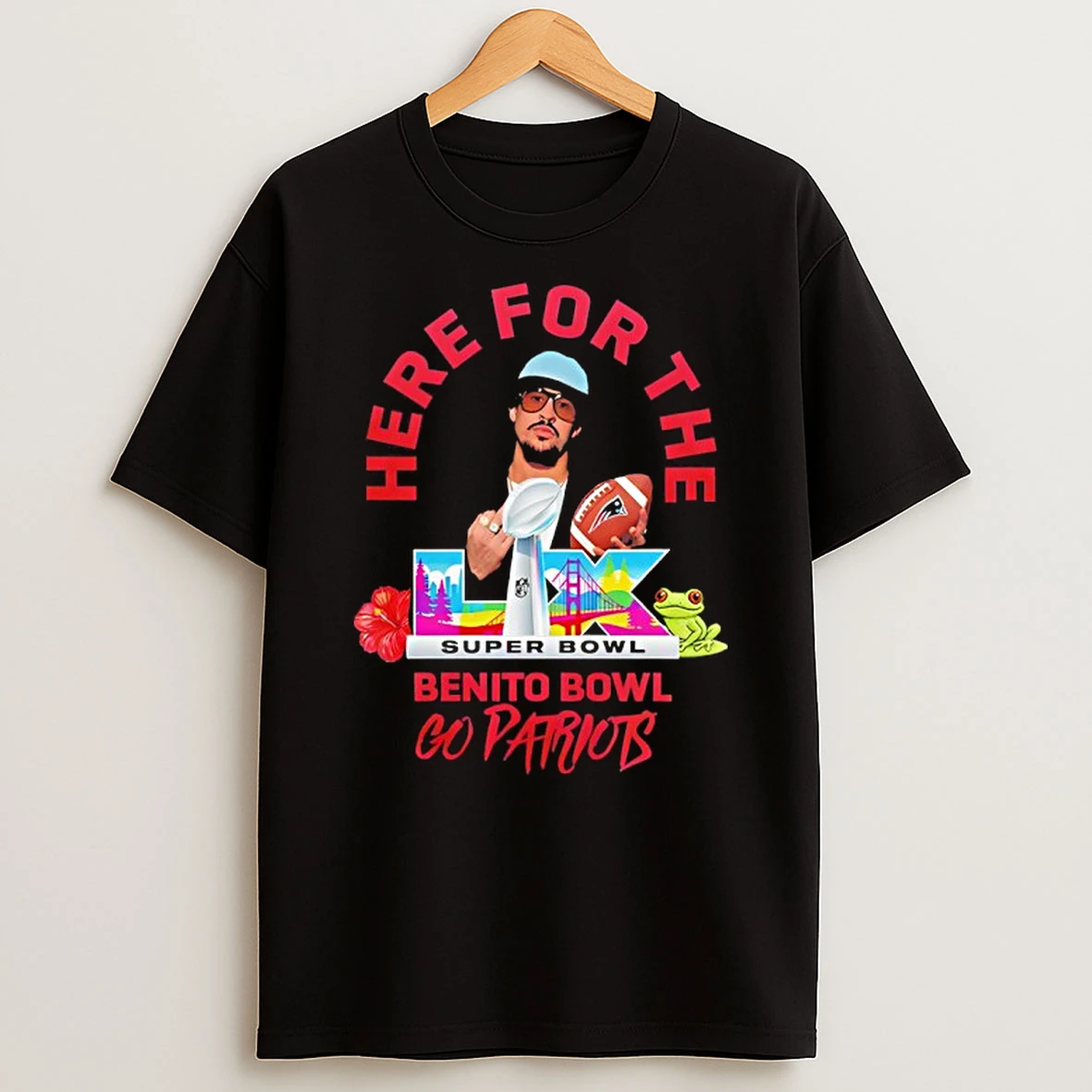 New England Patriots Here For The Benito Bowl Go Patriots T Shirt