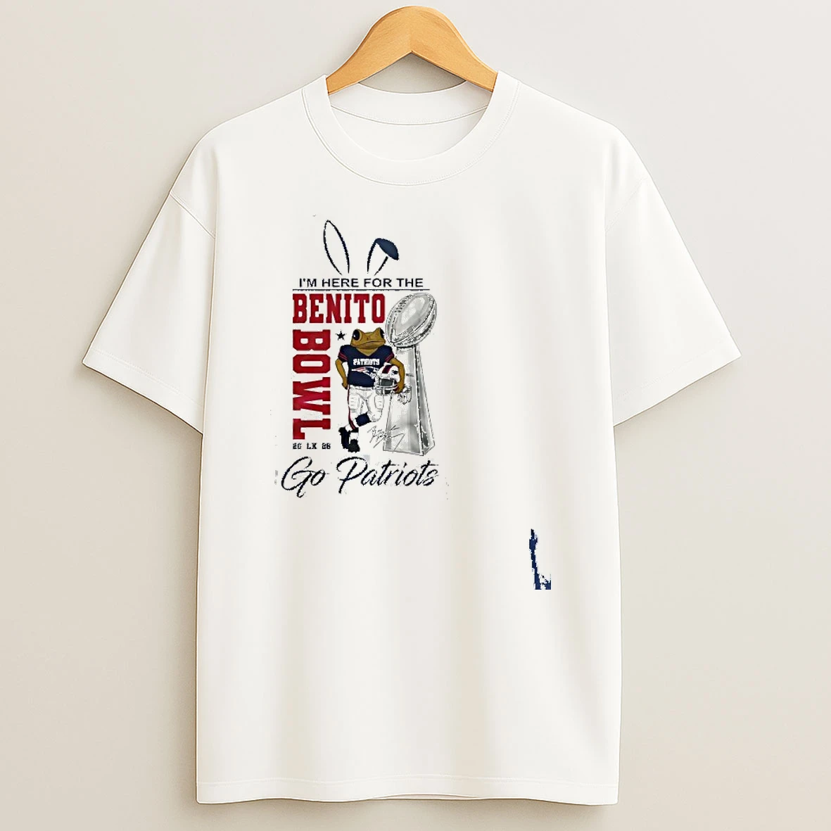 New England Patriots Here For The Nfl Benito Bowl T Shirt