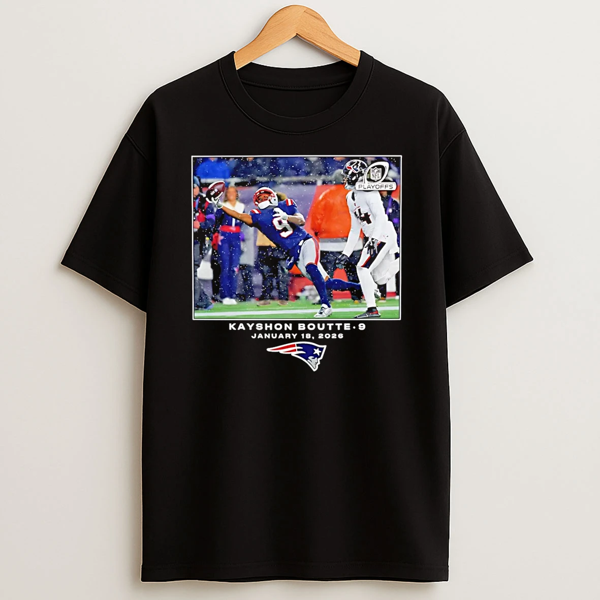 New England Patriots Kayshon Boutte Nfl Flash Features T Shirt