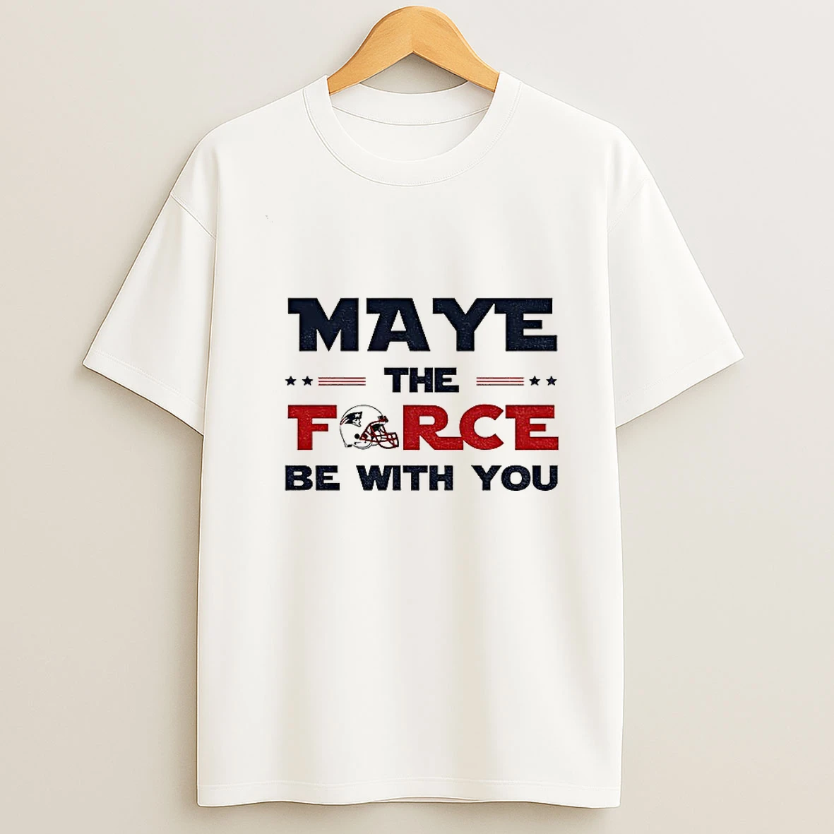 New England Patriots Maye The Force Be With You Drake Maye Champion T Shirt