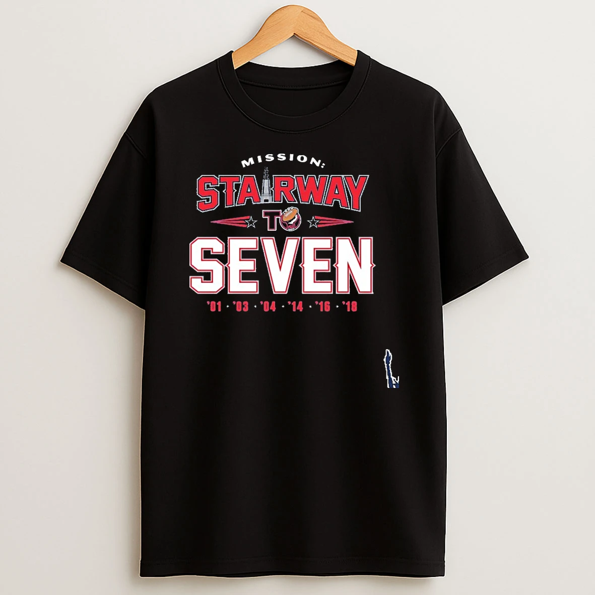 New England Patriots Stairway To Seven Super Bowl Lx T Shirt