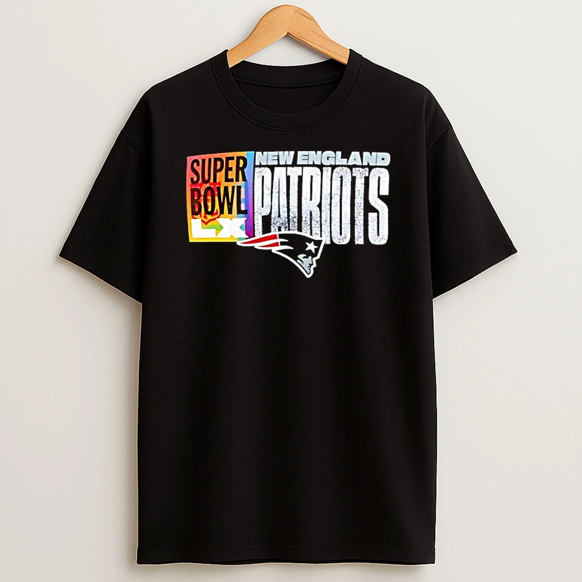 New England Patriots Super Bowl Lx Banner Stylish T Shirt