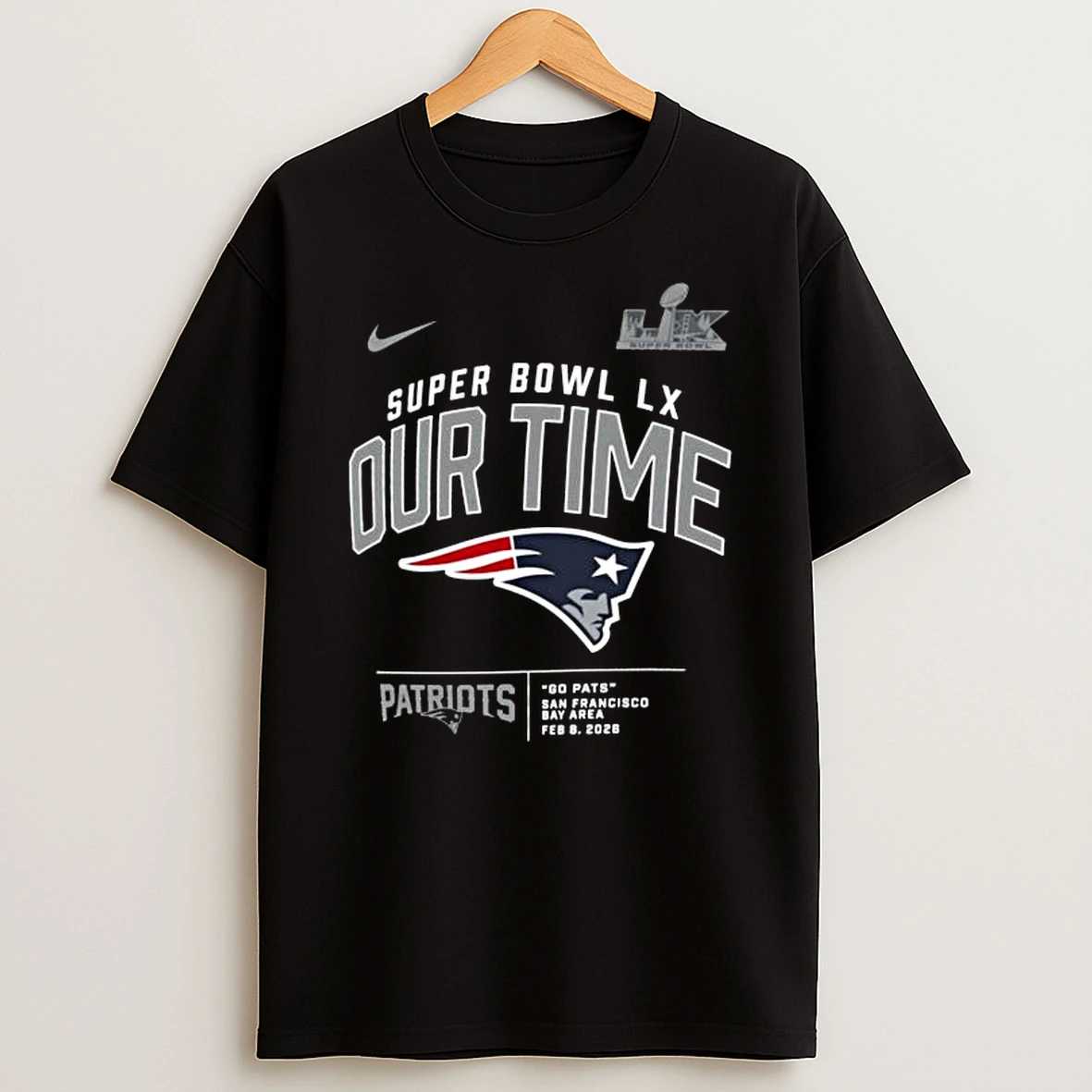 New England Patriots Super Bowl Lx Clear Sign T Shirt