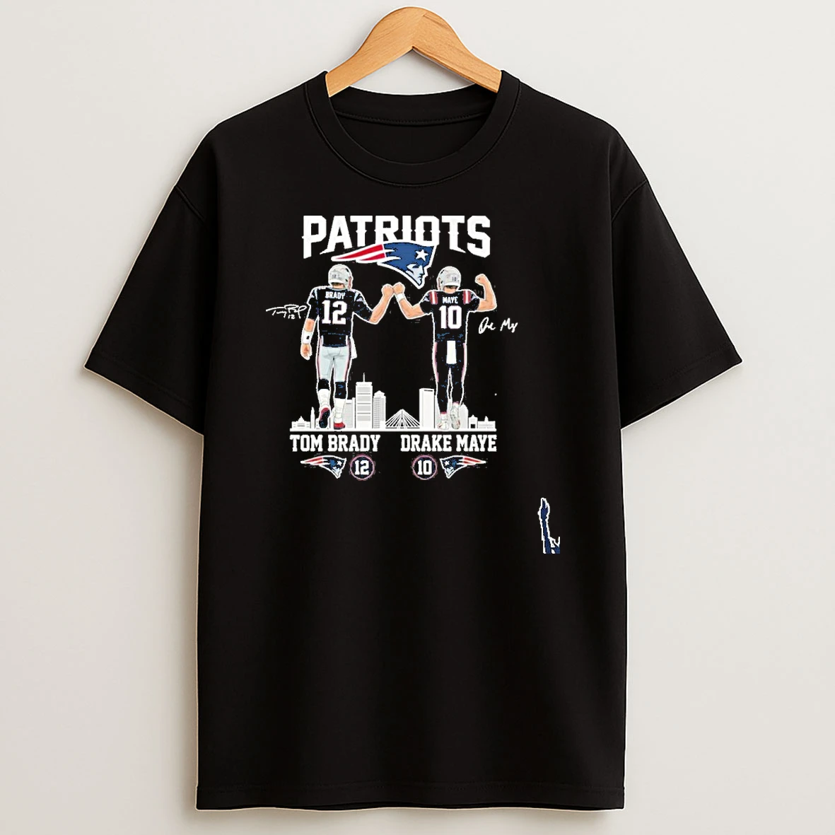 New England Patriots Tom Brady And Drake Maye T Shirt