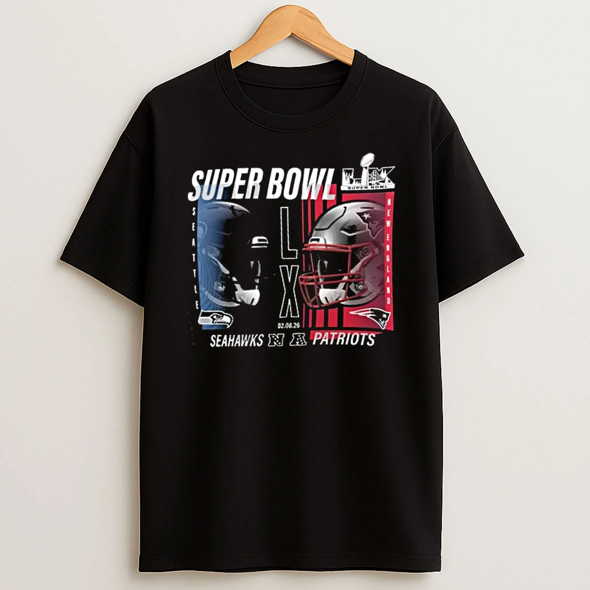 New England Patriots Vs Seattle Seahawks Super Bowl Lix Matchup Final Battle T Shirt