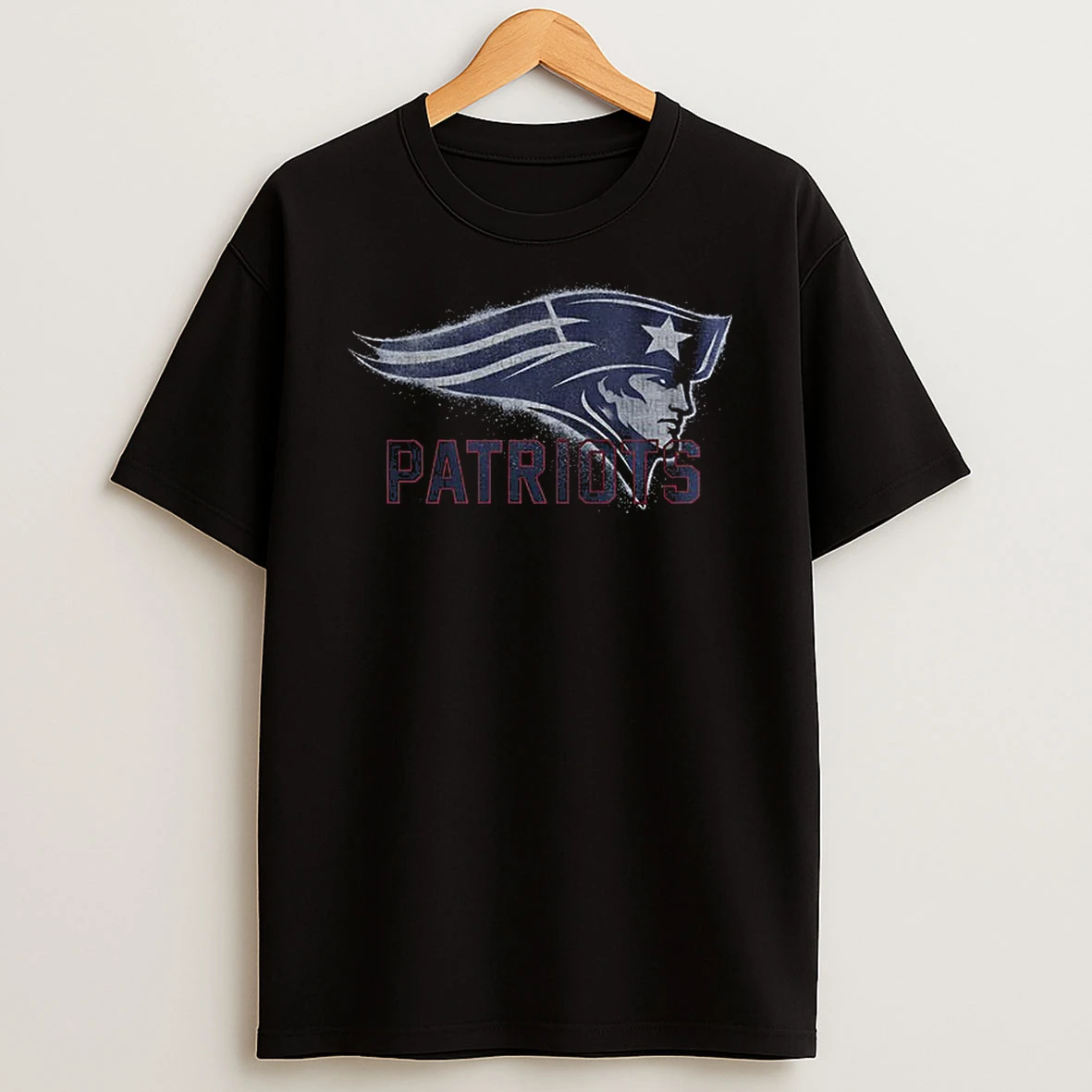 New England Patriots Logo Monochrome Lix Super Bowl 2026 Vintage T Shirt