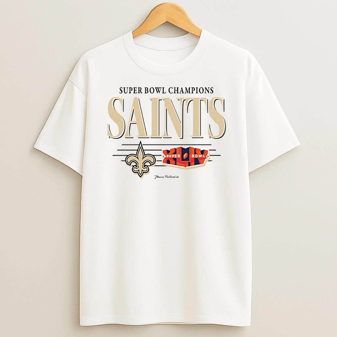 New Orleans Saints Super Bowl Champions Xliv Vintage T Shirt