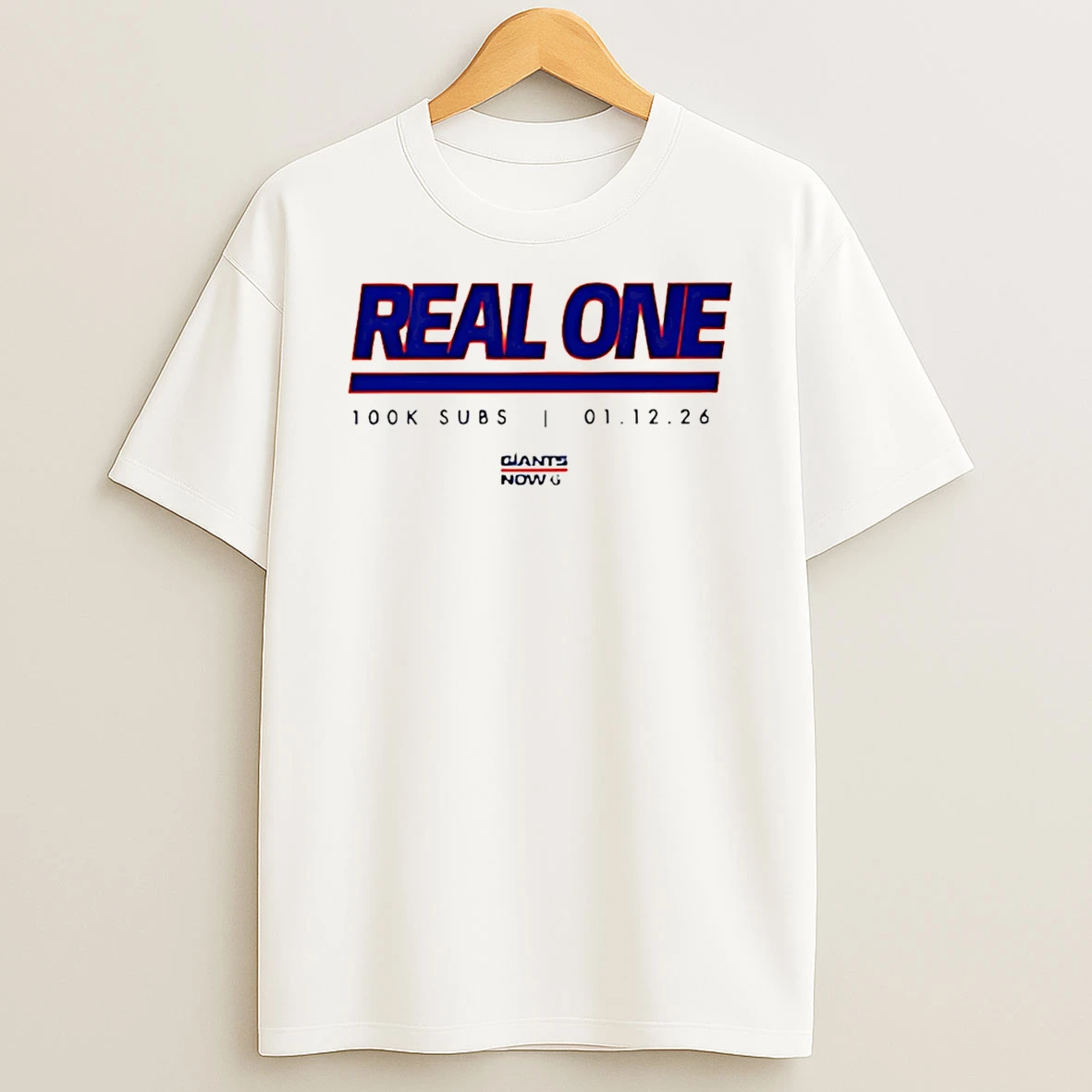New York Giants Real One K Subs T Shirt