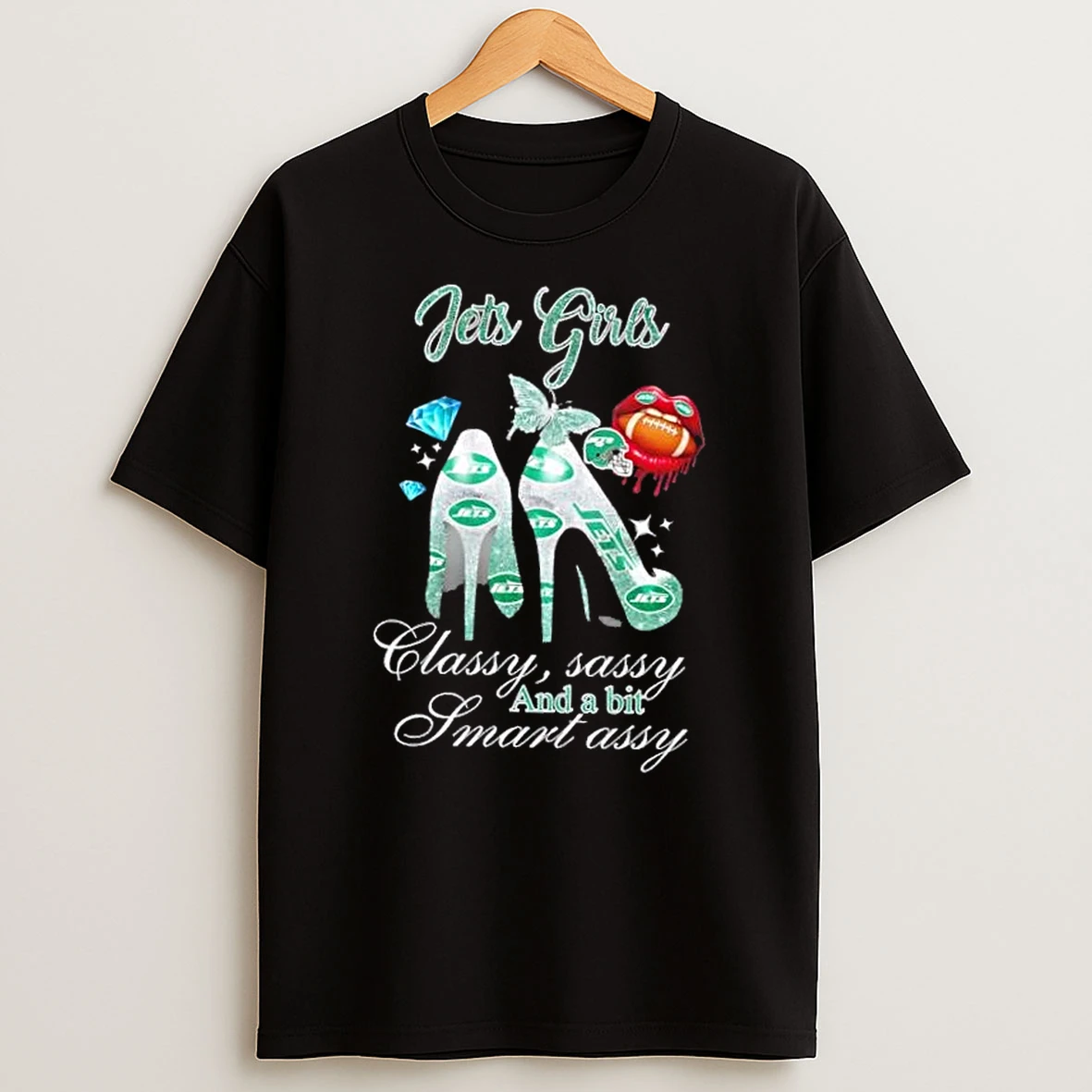 New York Jets Girls High Heels Classy Sassy And A Bit Smart Assy T Shirt