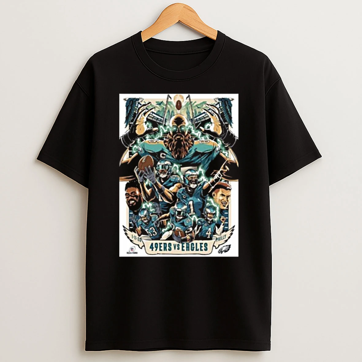 Nfl Philadelphia Eagles Vs San Francisco 49ers Event On January 11 2026 T Shirt