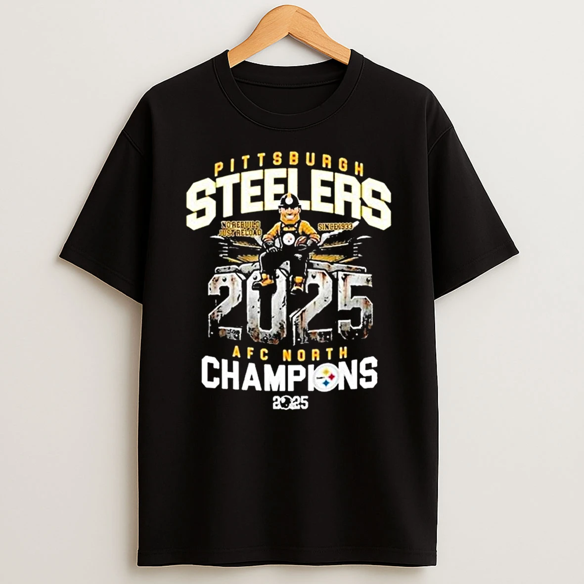 Nfl Pittsburgh Steelers Afc North Division Champions 2025 T Shirt