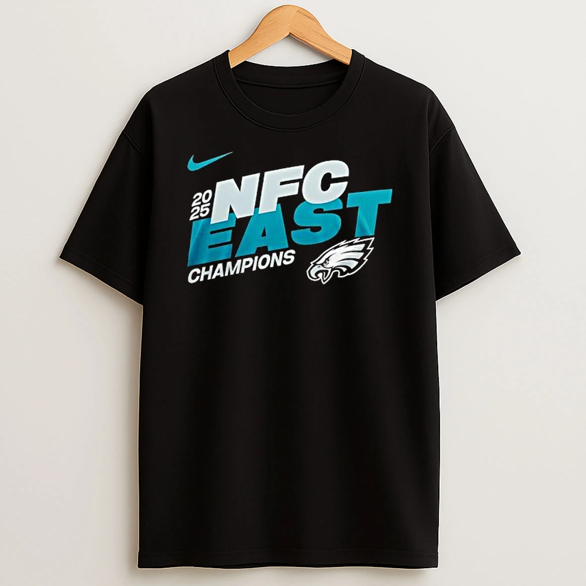 Nice Philadelphia Eagles 2025 Nfc East Champions Super Bowl Lx Mascot T Shirt