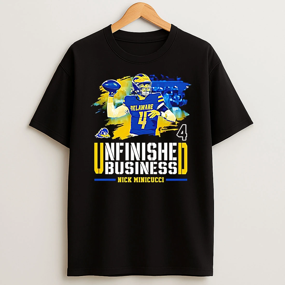 Nicholas Minicucci Delaware Football Ncaa Unfinished Business T Shirt