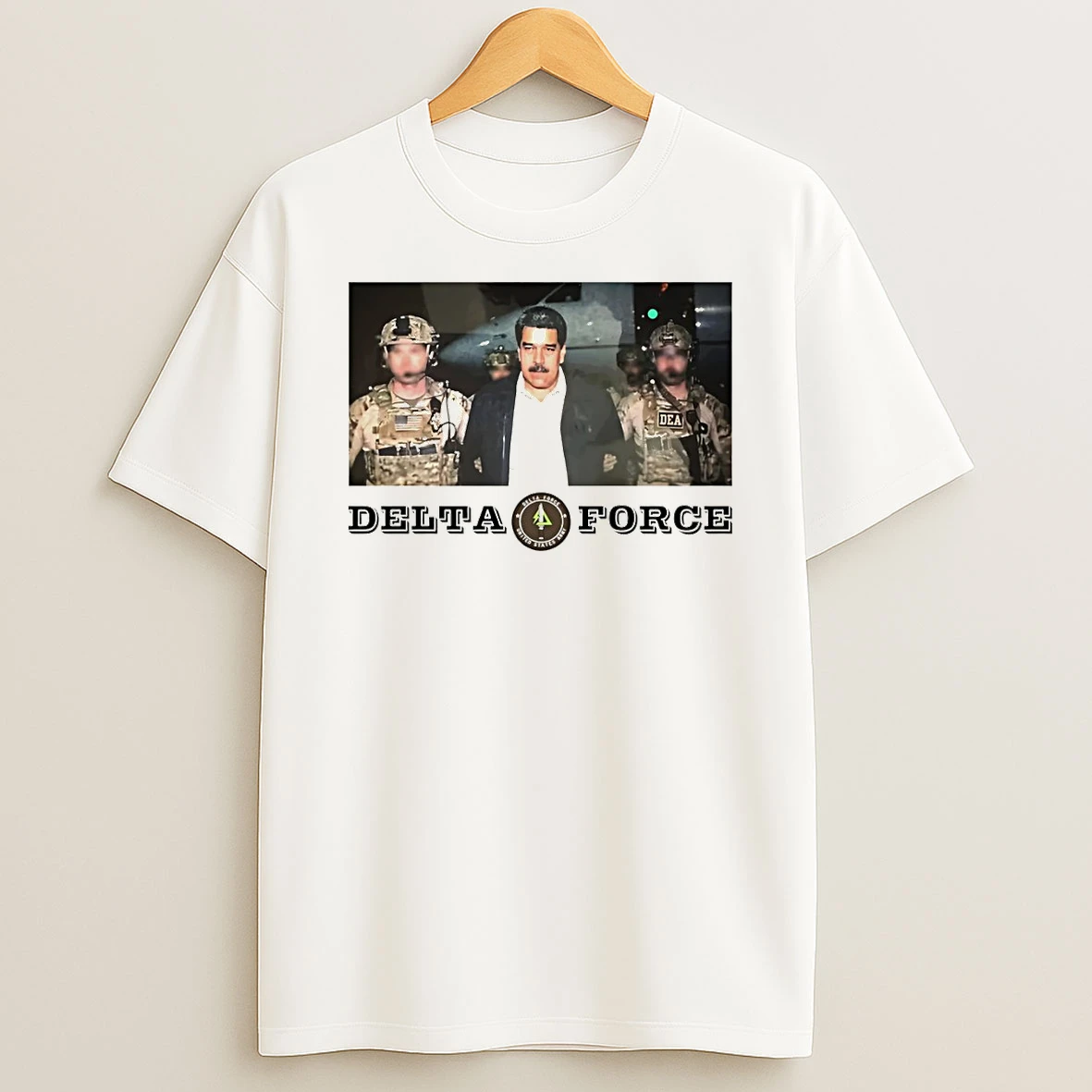 Nicolas Maduro Capturado Delta Force Venezuela Political Us Special Forces T Shirt