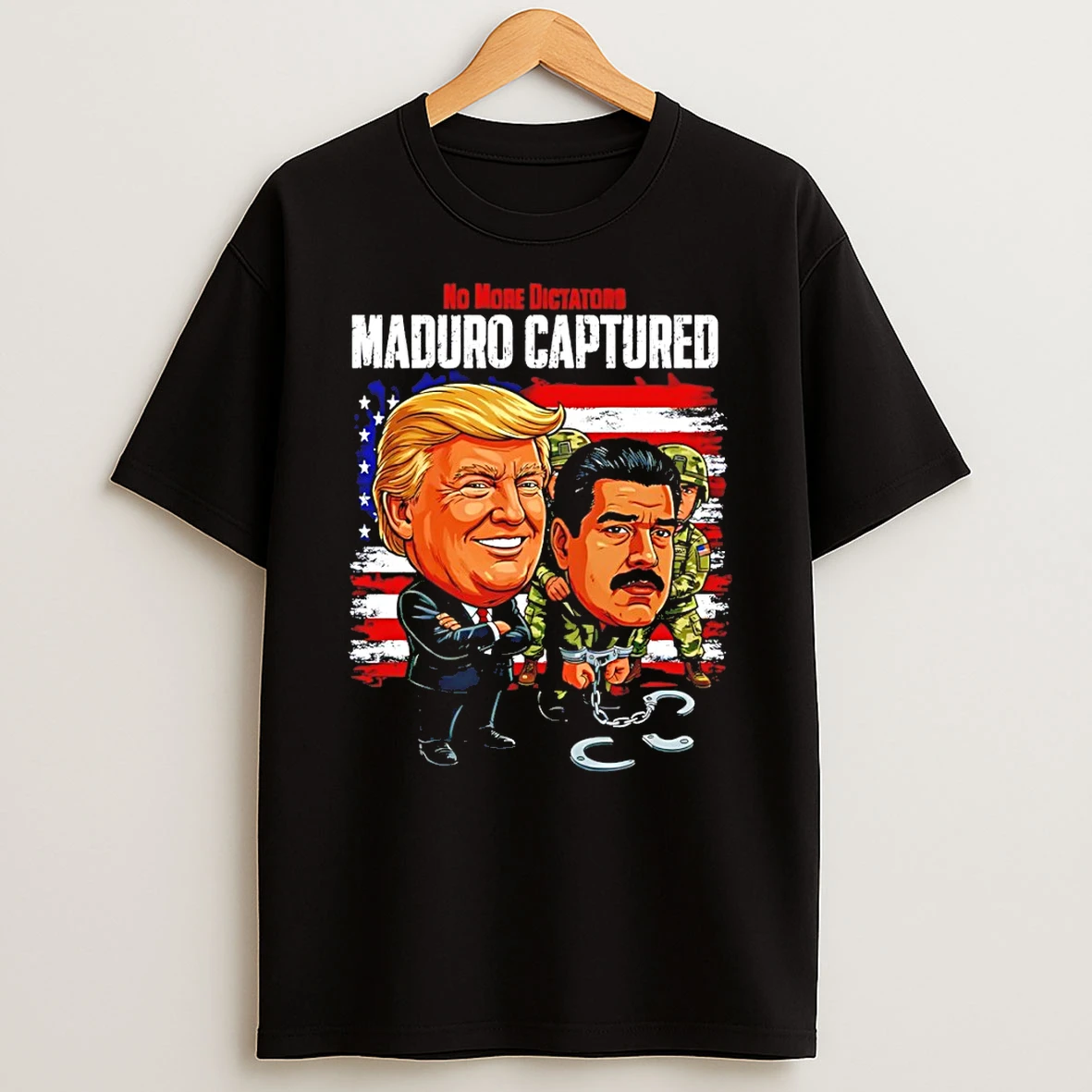 Nicolas Maduro Vs Trump Maduro Captured Venezuela Funny Political T Shirt