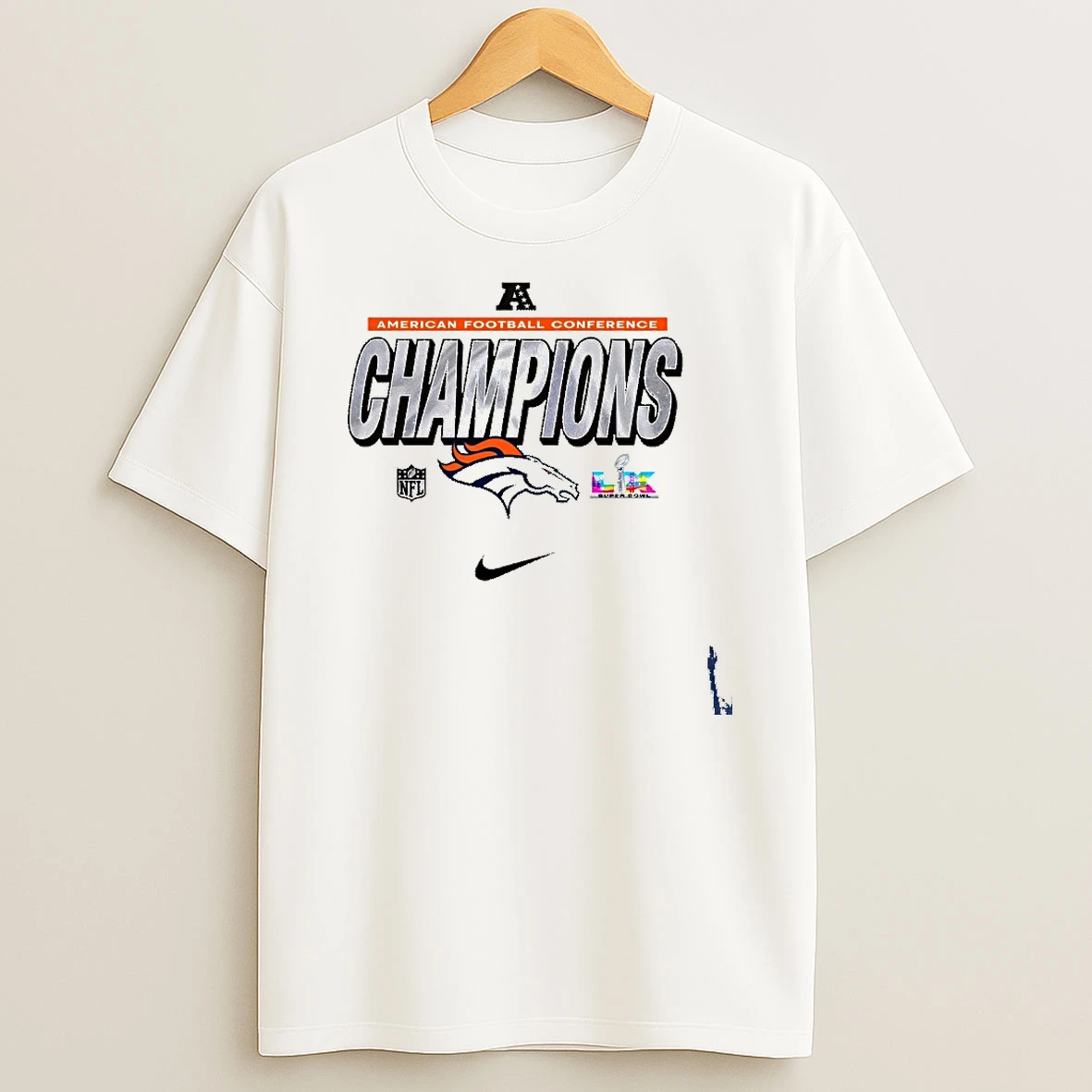 Nike Denver Broncos American Football Conference Champions T Shirt