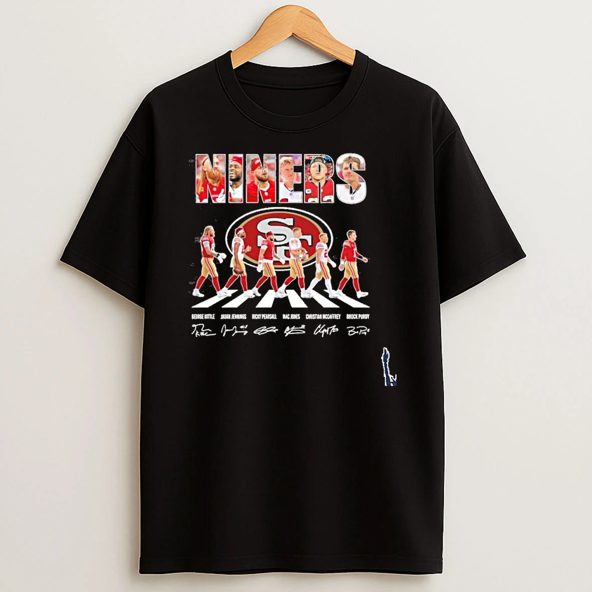 Niners Team Player Abbey Road Signature T Shirt