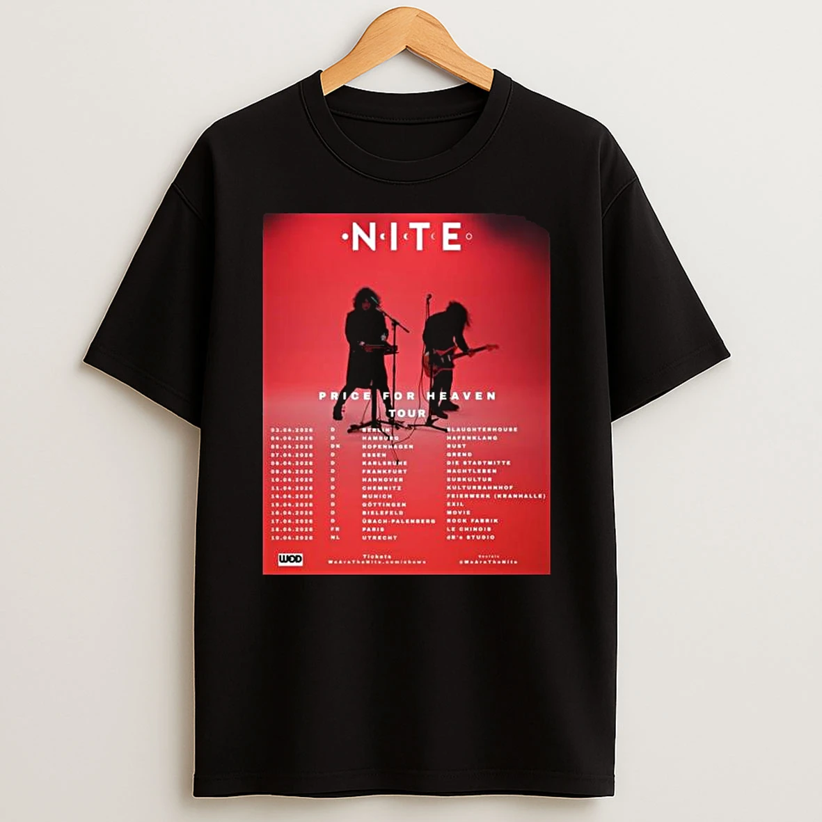 Nite Price For Heaven Tour 2026 T Shirt