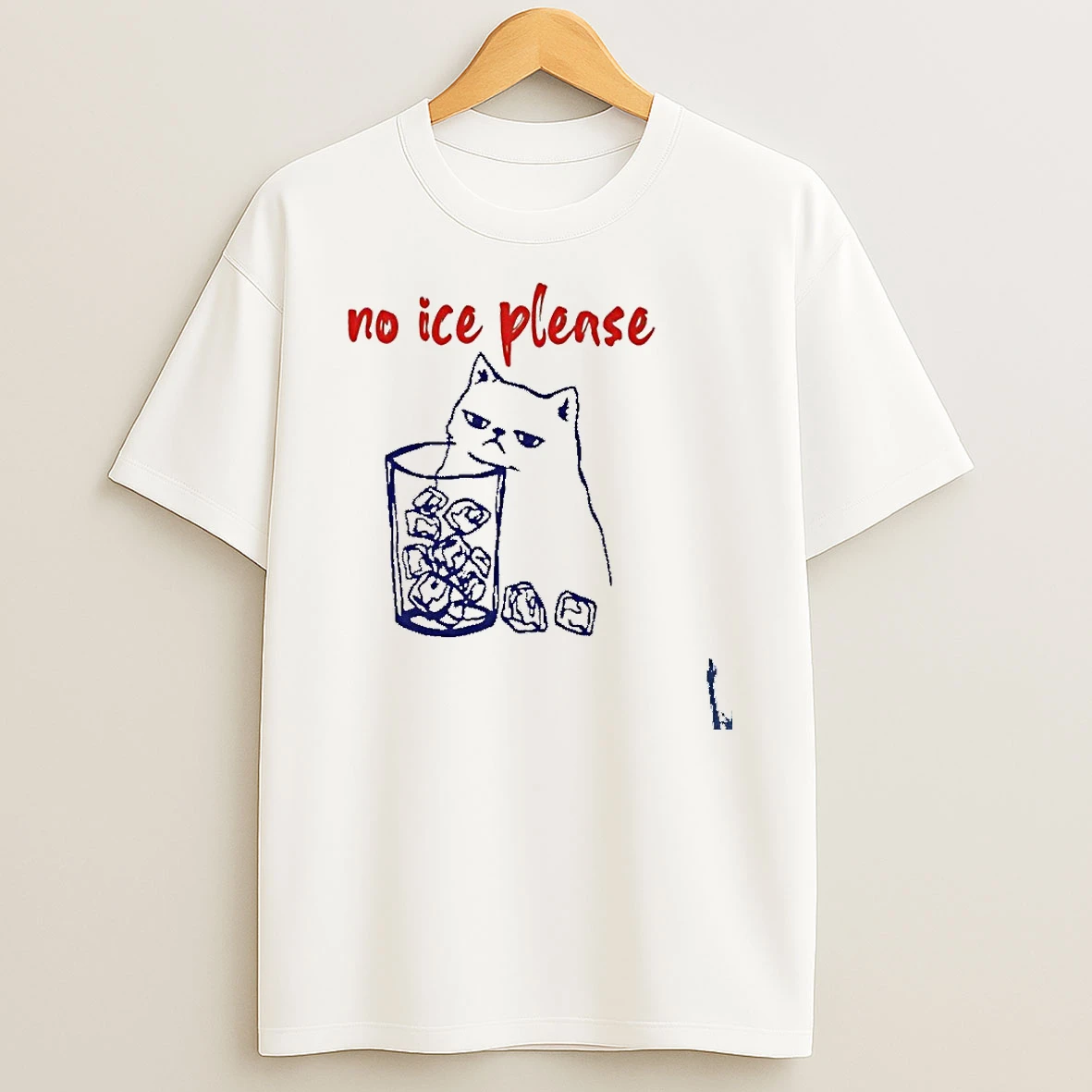 No Ice Please Cat T Shirt