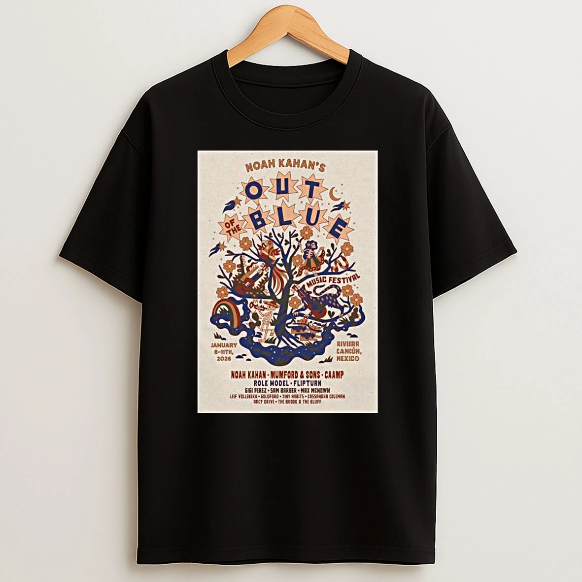 Noah Kahan Jan 8 11 2026 Mexico T Shirt