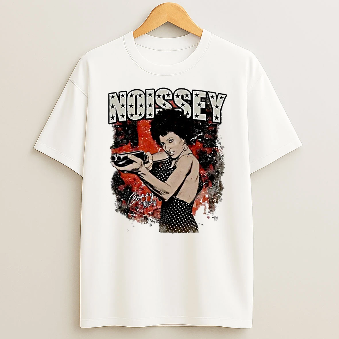 Noissey Coffy Retro Movie Character Print T Shirt