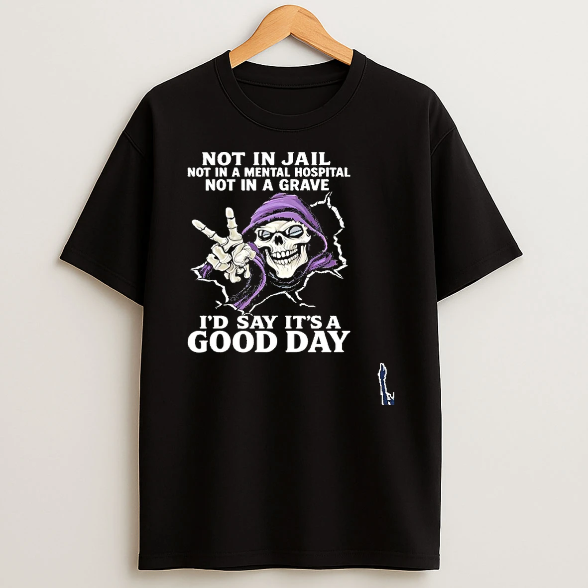 Not In Jail Not In A Mental Hospital Not In A Grave Id Say Its A Good Day T Shirt