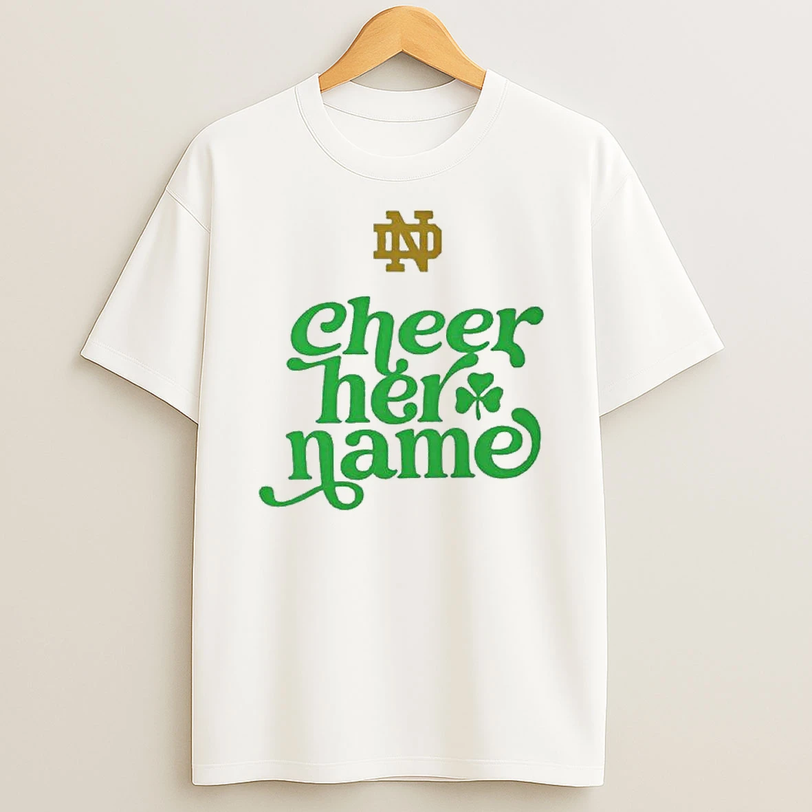 Notre Dame Fighting Irish Marcus Freeman Cheer Her Name T Shirt