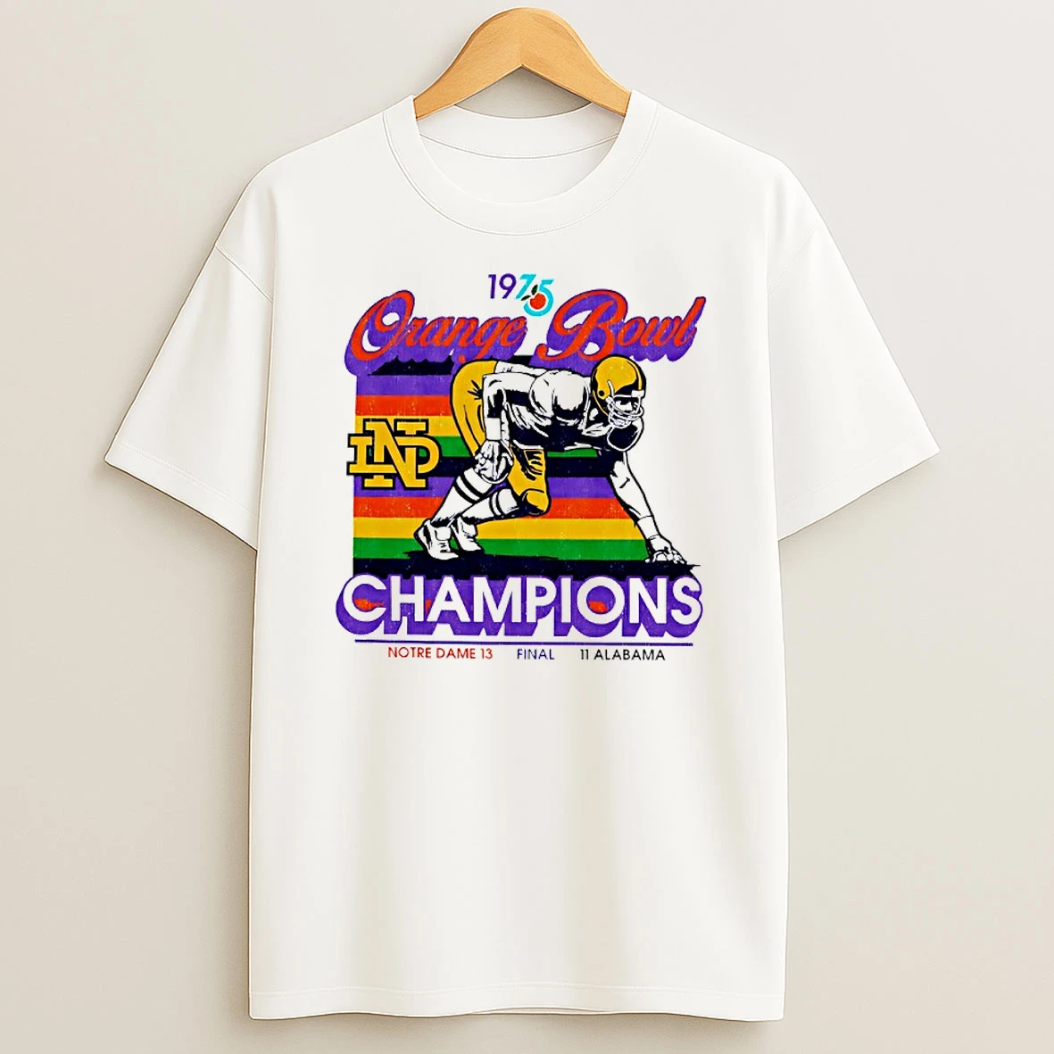 Notre Dame Fighting Irish Orange Bowl History Champions T Shirt