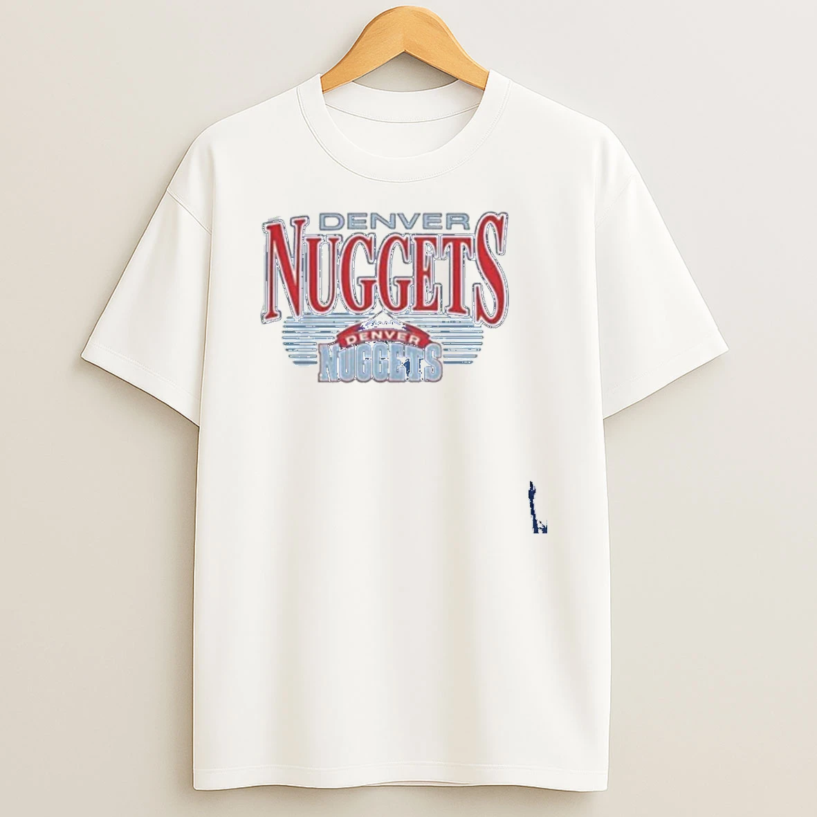Nuggets Denver Nba Hardwood Vintage Logo T Shirt