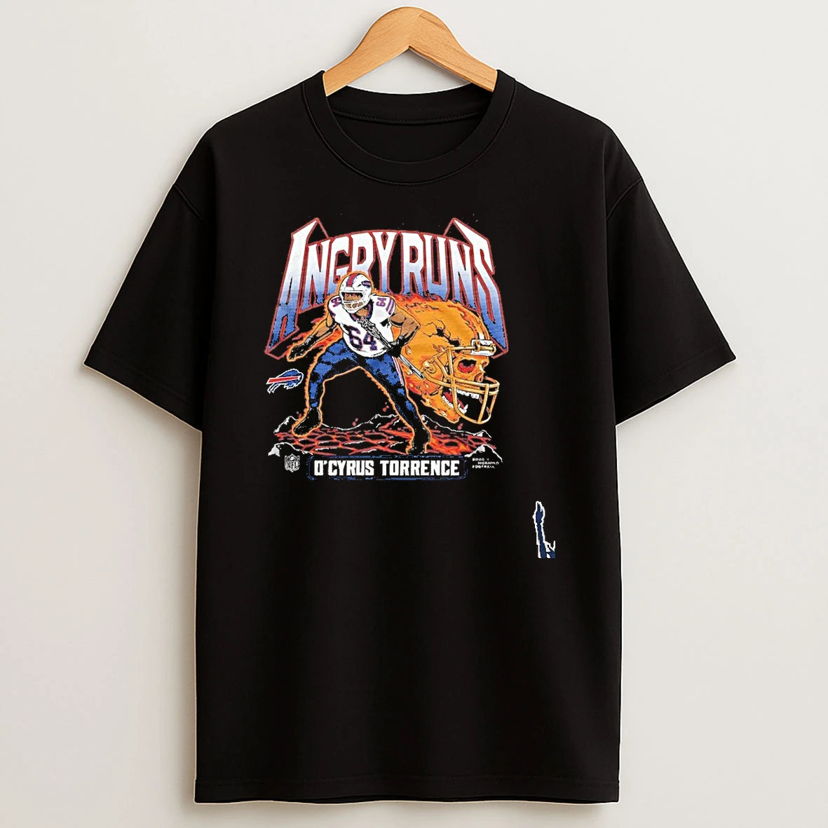 Ocyrus Torrence Buffalo Bills Angry Runs Player T Shirt