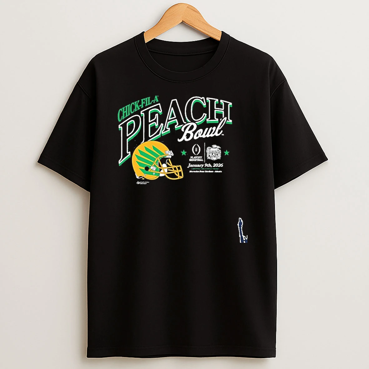 Oregon Ducks 2026 Chick Fil A Peach Bowl January 9th T Shirt