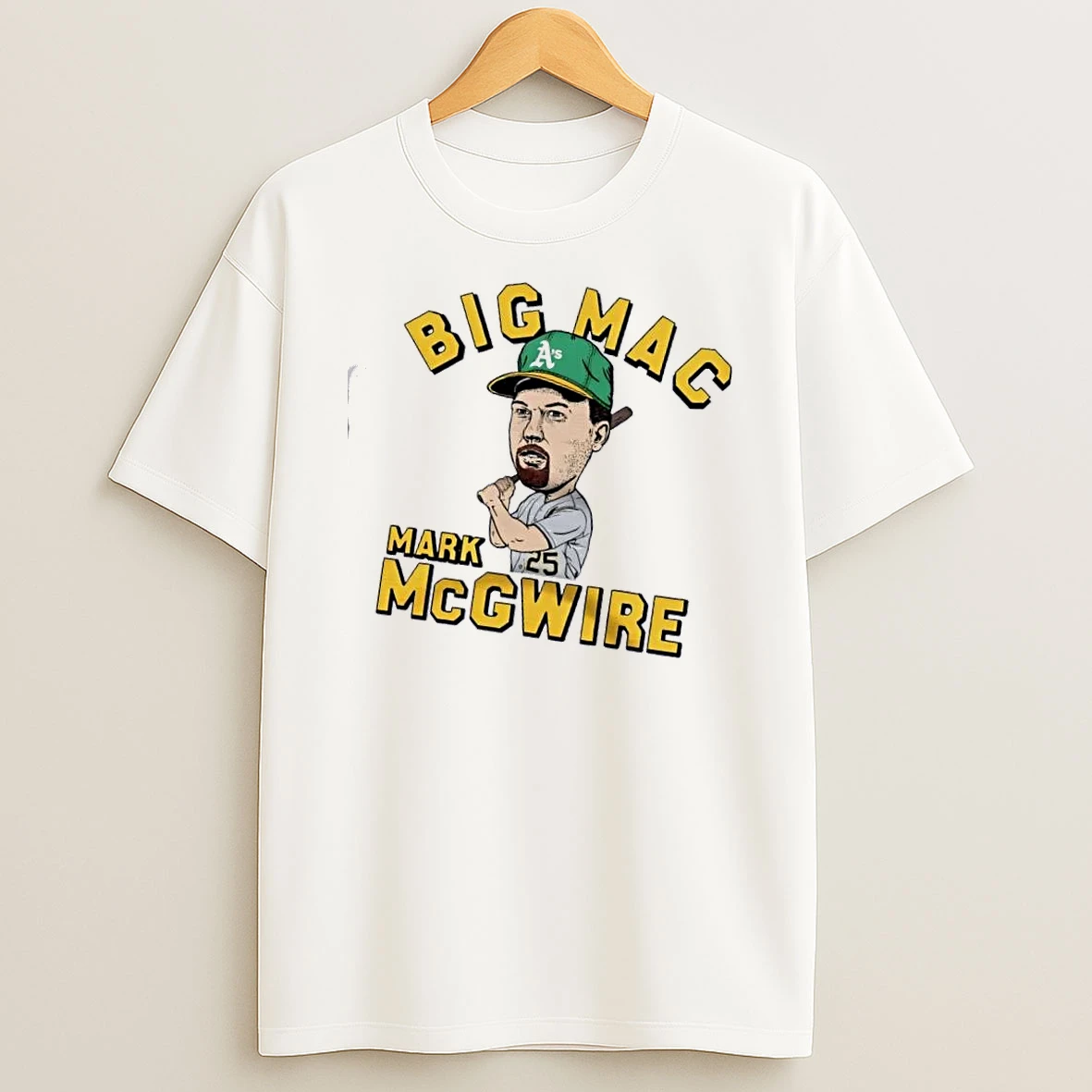 Oakland Athletics Mark Mcgwire Big Mac Caricature T Shirt
