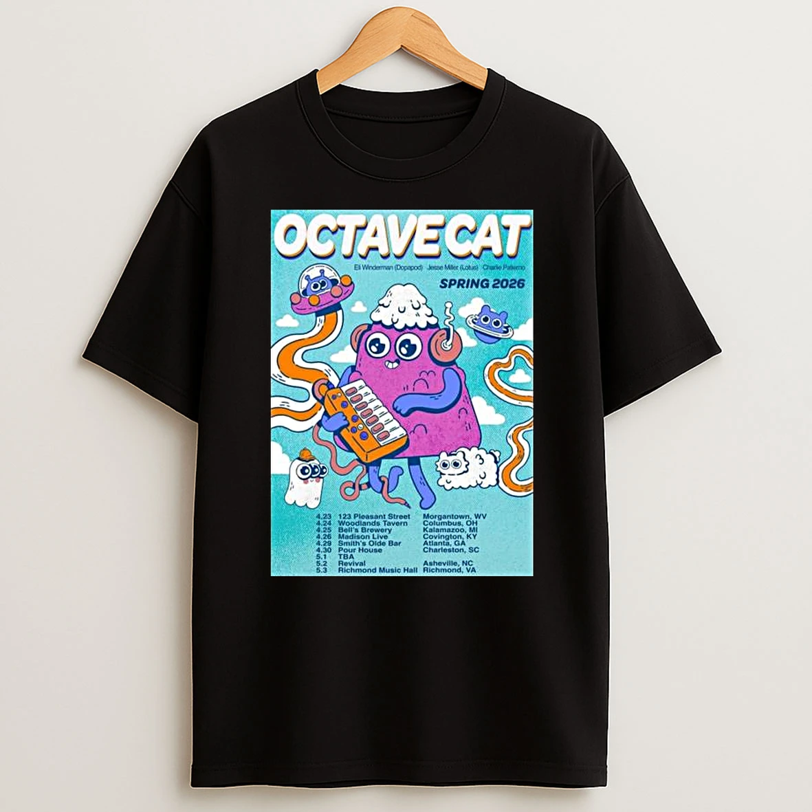 Octave Cat Spring Tour 2026 T Shirt