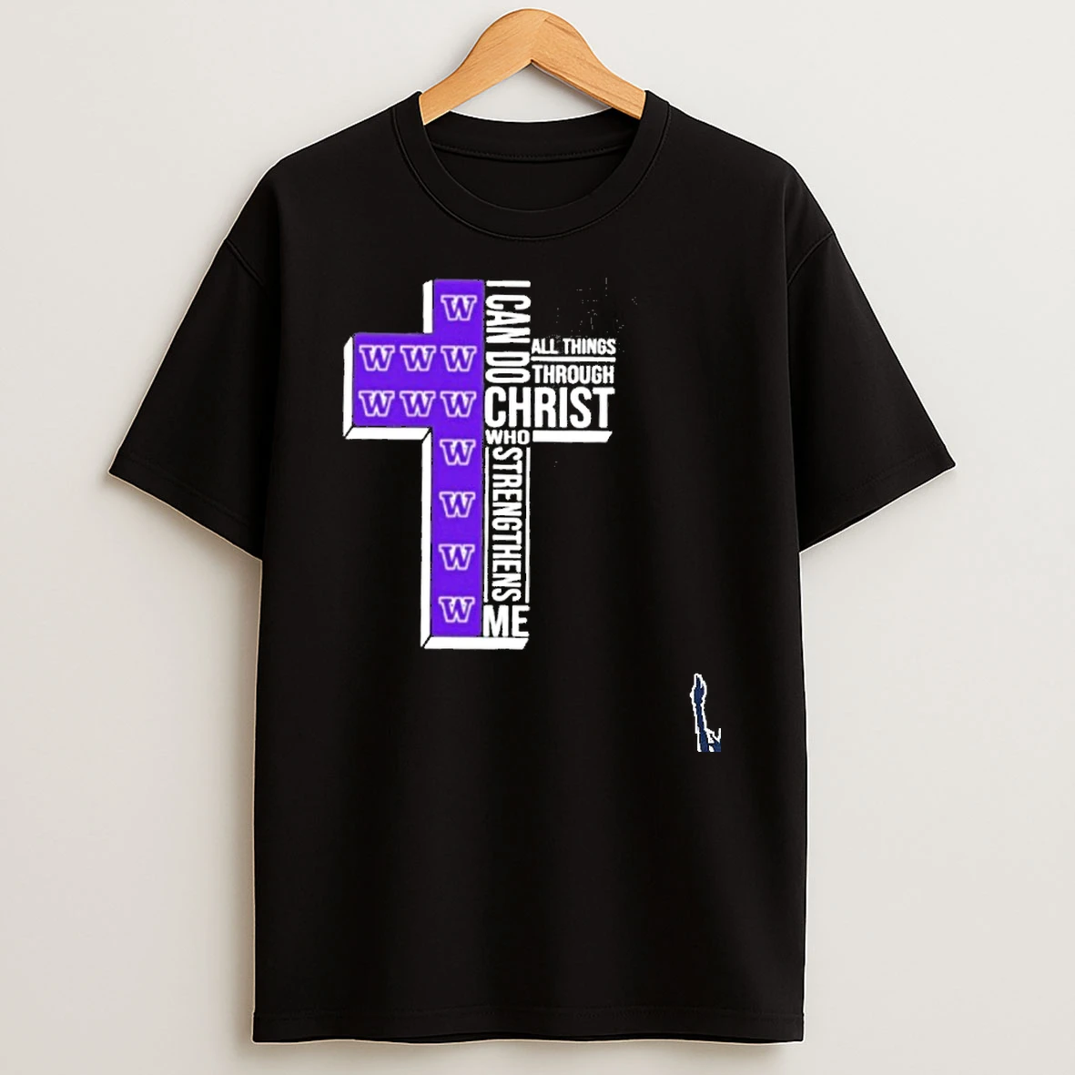 Officials Washington Huskies Womens Basketball I Can All Things Do Through Christ Who Strengthens Me T Shirt