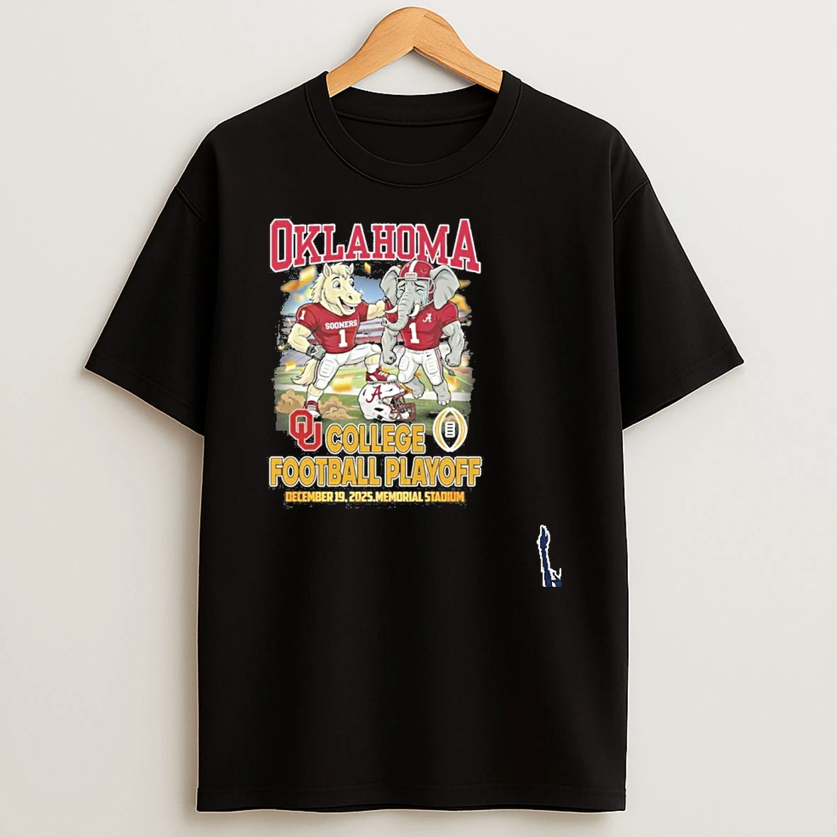 Oklahoma Mascot College Football Playoff December 19 Memorial Stadium T Shirt