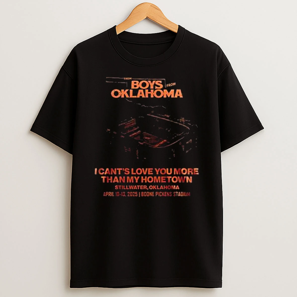 Oklahoma State Cowboys Cross Canadian Ragweed 2026 Show T Shirt