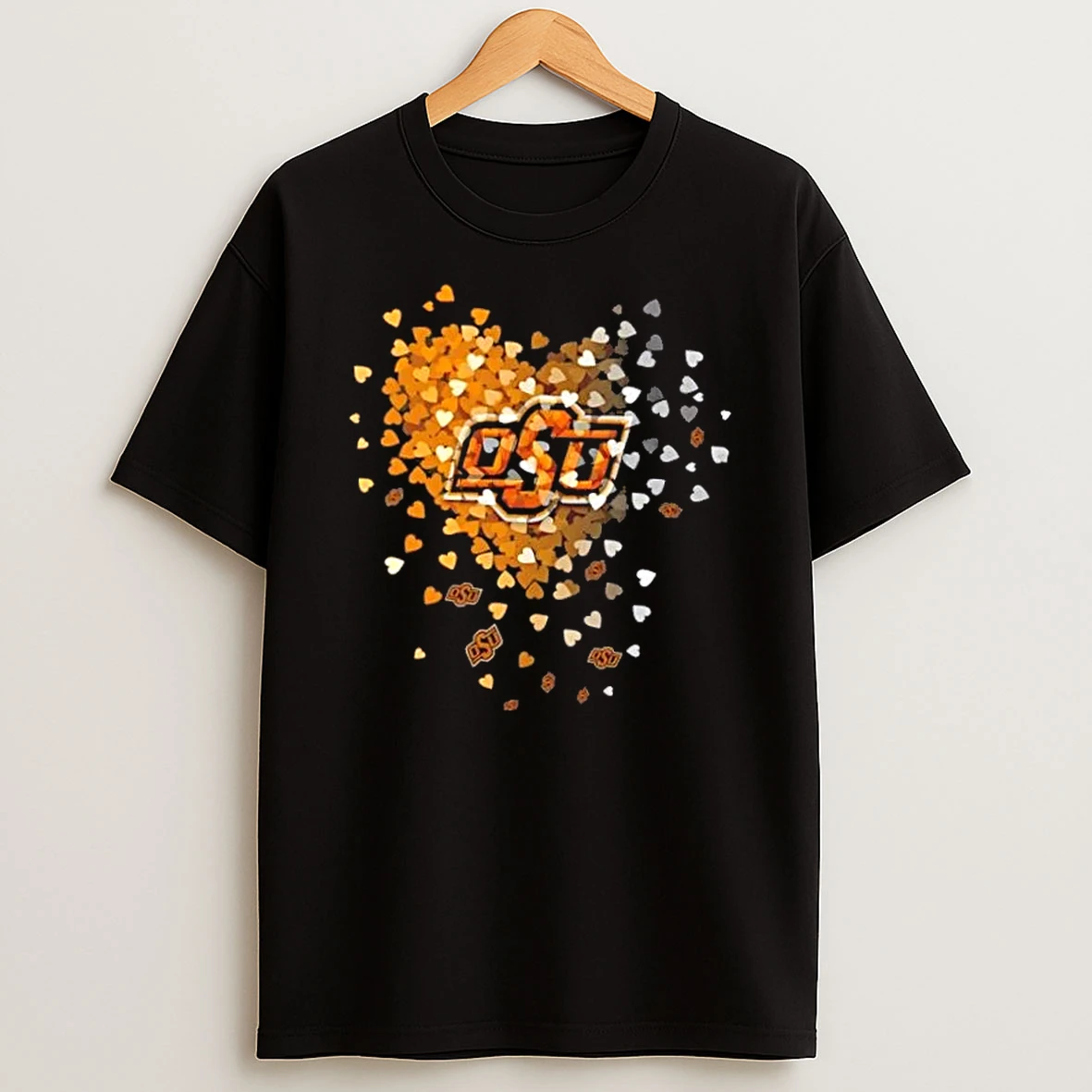 Oklahoma State Cowboys Football Fans Hearts And Soul T Shirt