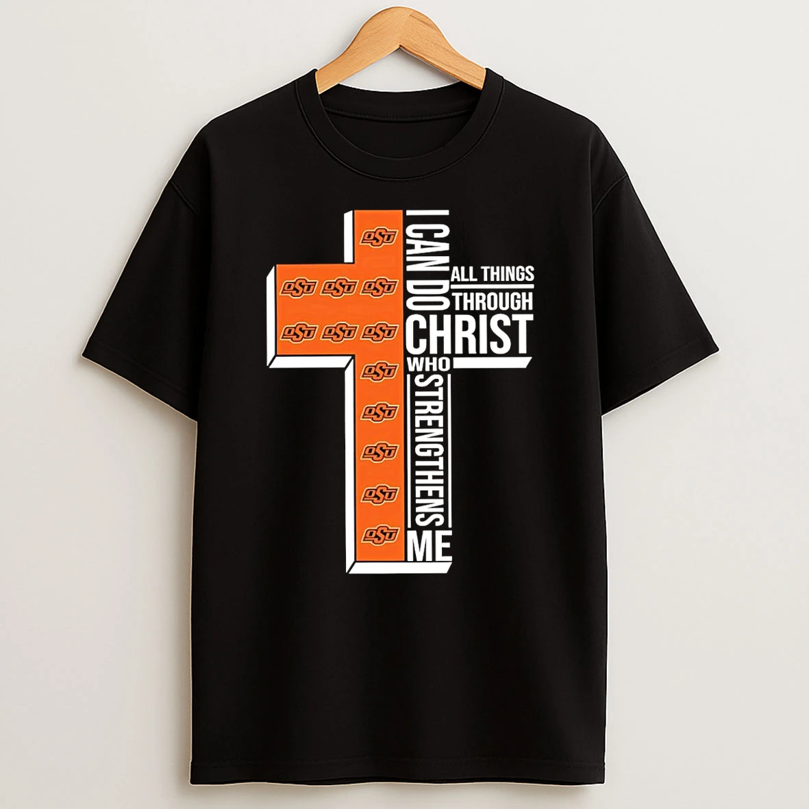 Oklahoma State Cowgirls Womens Basketball I Can All Things Do Through Christ Who Strengthens Me T Shirt