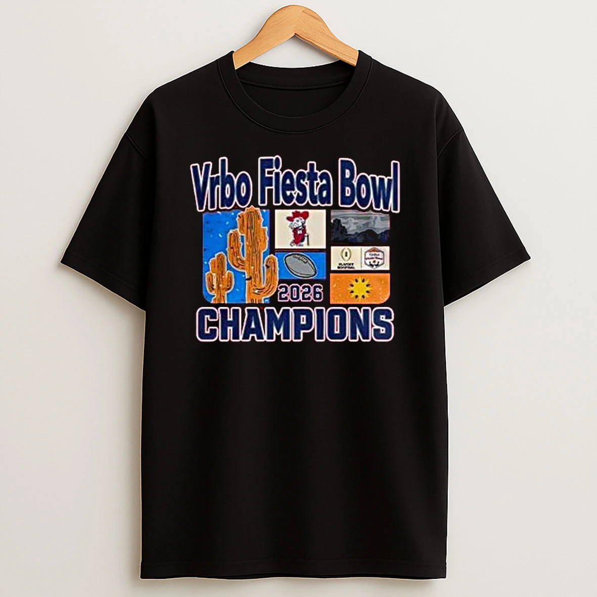 Ole Miss 2026 Vrbo Fiesta Bowl Champions Cactus Image T Shirt