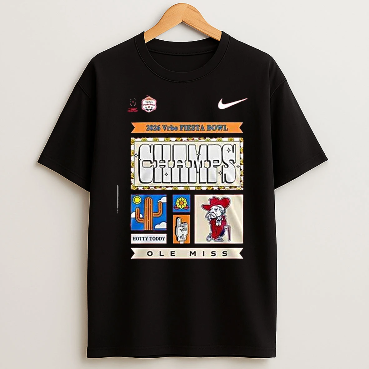 Ole Miss 2026 Vrbo Fiesta Bowl Champs Hotty Toddy T Shirt