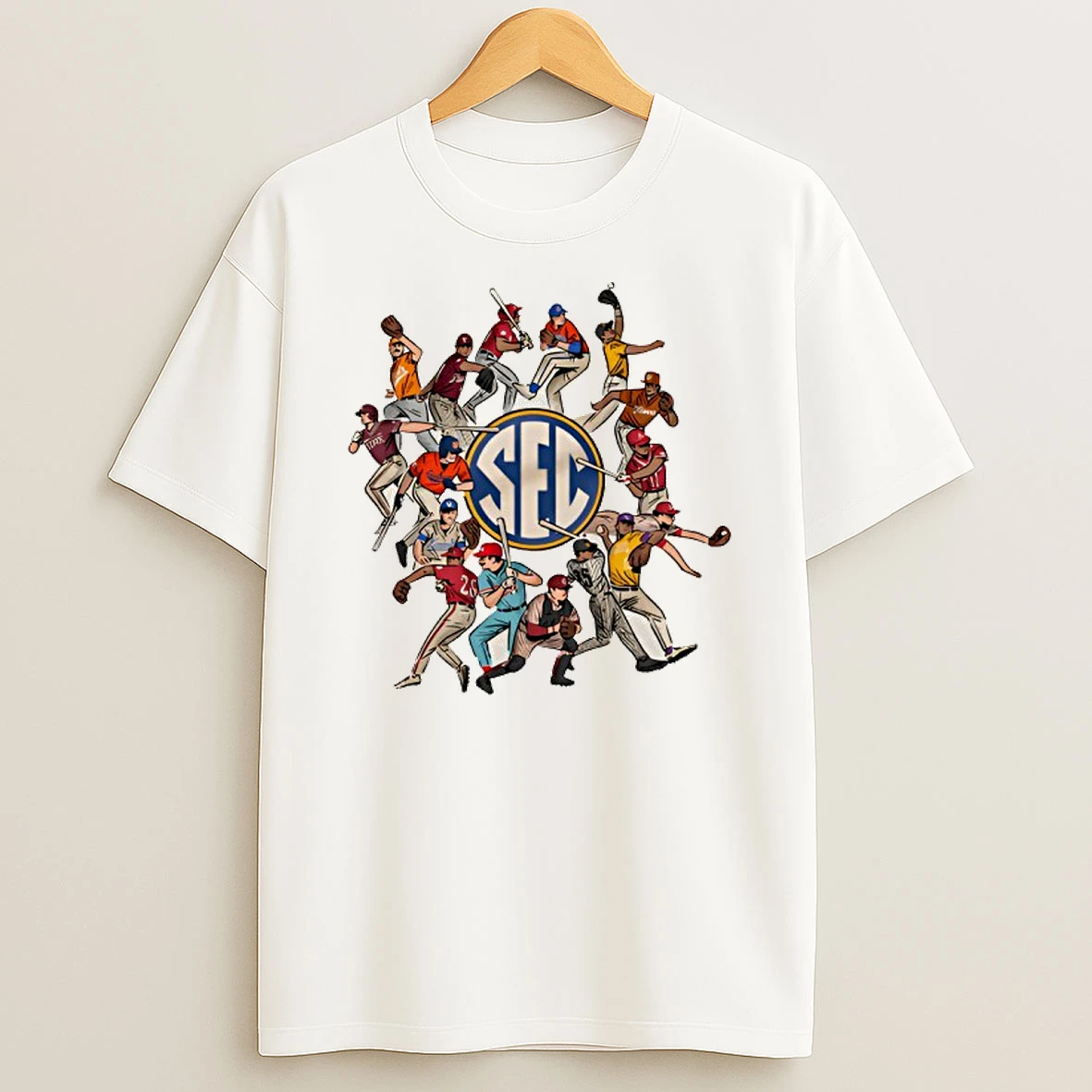 Ole Miss Around The Sec Baseball T Shirt