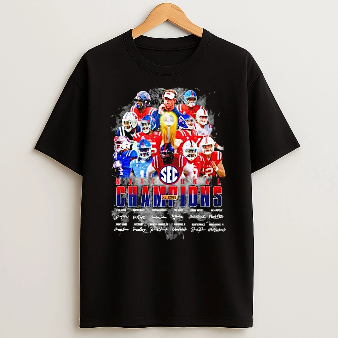Ole Miss Rebels 2026 National Champions Signature T Shirt